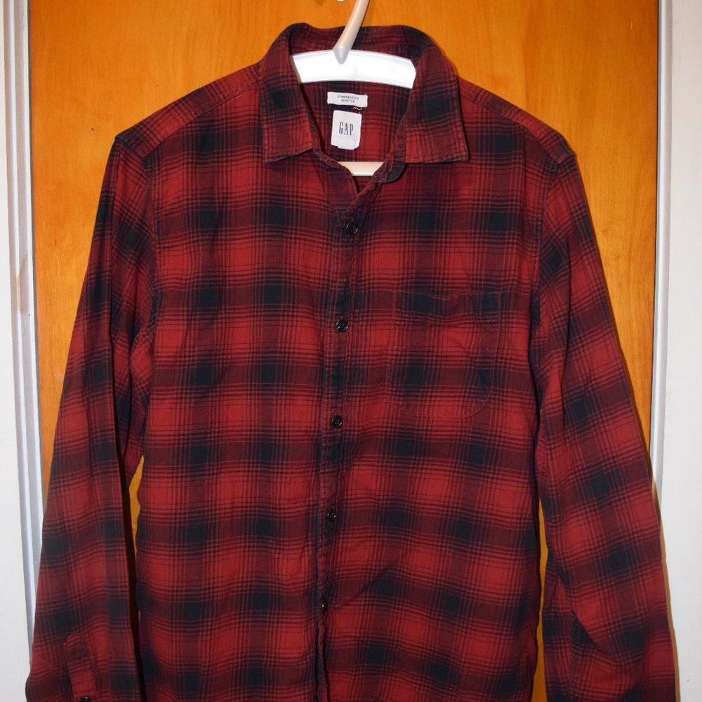 Men's Red Flannel Plaid Shirt